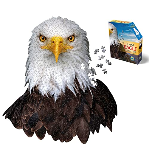 WO\[pY CO AJ Madd Capp Puzzles - I AM Eagle - 550 Pieces - Animal Shaped Jigsaw PuzzleWO\[pY CO AJ