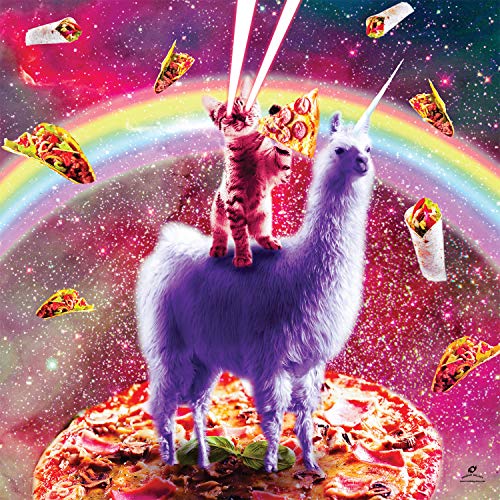 WO\[pY CO AJ Buffalo Games - Laser Llama Kitty - 300 Large Piece Jigsaw Puzzle for Adults Challenging Puzzle Perfect for Game Nights - 300 Large Piece Finished Puzzle Size is 21.25 x 15.00WO\[pY CO AJ