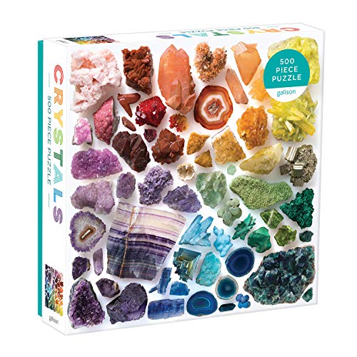 ジグソーパズル 海外製 アメリカ Galison Rainbow Crystals Jigsaw Puzzle, 500 Pieces, 20”x20” ? Features an Array of Crystals and Gems in a Mesmerizing Rainbow of Color ? Challenging, Perfect for Family Fun ? Funジグソーパズル 海外製 アメリカ