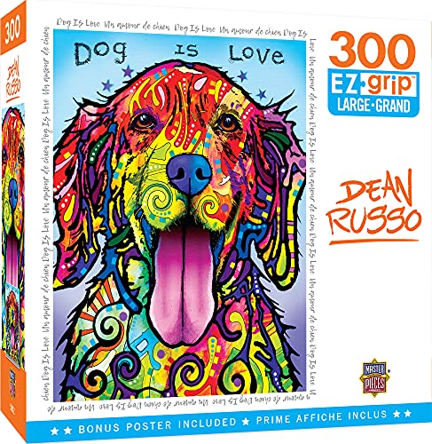 WO\[pY CO AJ Masterpieces 300 Piece EZ Grip Jigsaw Puzzle - Dog is Love - 18