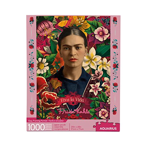 ѥ  ꥫ AQUARIUS Frida Kahlo Puzzle (1000 Piece Jigsaw Puzzle) - Officially Licensed Frida Kahlo Merchandise &Collectibles - Glare Free - Precision Fit - 20 x 28 Inchesѥ  ꥫ