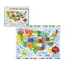 ジグソーパズル 海外製 アメリカ C.R. Gibson United States Map Floor Jigsaw Puzzle Game for Kids 74pcジグソーパズル 海外製 アメリカ