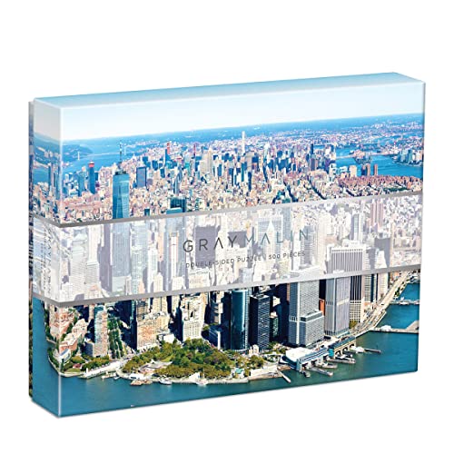 ジグソーパズル 海外製 アメリカ Galison Gray Malin New York City 500 Piece Double Sided Puzzle from Galison - Featuring Malin's Aerial Photography Over Manhattan and Iconic Central Park, 24