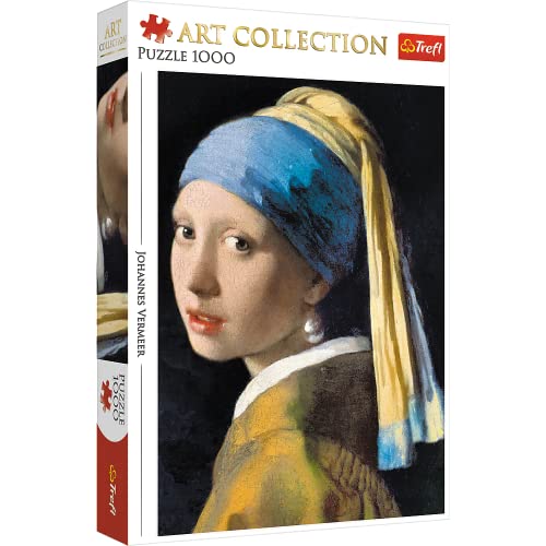 ジグソーパズル 海外製 アメリカ Trefl Art Collection Girl with a Pearl Earring 1000 Piece Jigsaw Puzzle Red 27