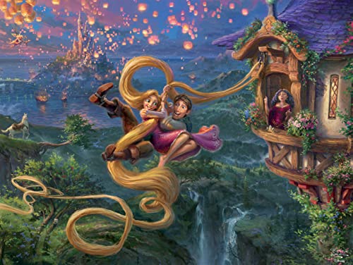 WO\[pY CO AJ Ceaco - Thomas Kinkade - Disney Dreams Collection - Tangled - 750 Piece Jigsaw PuzzleWO\[pY CO AJ