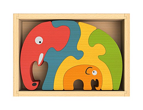 ジグソーパズル 海外製 アメリカ 【送料無料】BeginAgain Elephant Family Puzzle - Creativity and Storytelling Skills - 5 Piece Set, Kids 2 and Upジグソーパズル 海外製 アメリカ