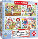 ジグソーパズル 海外製 アメリカ MasterPieces Puzzle Set - 4-Pack 100 Piece Jigsaw Puzzle for Kids - Raggedy Ann 4-Pack - 8