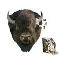 ジグソーパズル 海外製 アメリカ Madd Capp Puzzles - I AM Bison - 300 Pieces - Animal Shaped Jig...