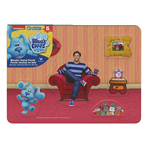 ジグソーパズル 海外製 アメリカ Spin Master Games Blue's Clues Chunky Wood Sound Puzzle, for Families and Kids Ages 3 and upジグソーパズル 海外製 アメリカ