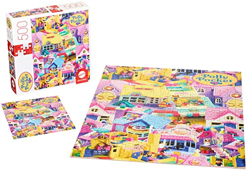 ジグソーパズル 海外製 アメリカ Mattel Games Polly Pocket Mattel Jigsaw Puzzle with 500 Interlocking Pieces & Mini-Poster, Image of 10+ Playsets with Dolls, For Collectors & Kids Ages 8 Years Old & Upジグソーパズル 海外製 アメリカ