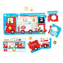 ジグソーパズル 海外製 アメリカ Banana Panda Make-a-Match Fire Truck Puzzle with Matching Activity - Large 23-Piece Panoramic Floor Puzzle Over 3 Feet Wide - Pieces Include Basic Shapes to Match, for Kids Ages 2 Years anジグソーパズル 海外製 アメリカ