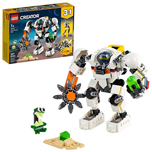 S NGC^[ LEGO Creator 3in1 Space Mining Mech 31115 Building Kit Featuring a Mech Toy, Robot Toy and Alien Figure; Makes The Best Toy for Kids Who Love Creative Fun, New 2021 (327 Pieces)S NGC^[