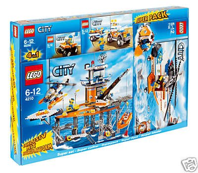 쥴 Lego 66290 Coast Guard Value Pack [4210+7736+7737+7738]쥴