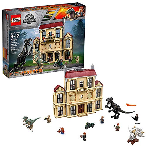 쥴 LEGO Jurassic World Indoraptor Rampage at Lockwood Estate 75930, Building Kit Set (1019 Piece)쥴