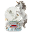 スノーグローブ 雪 置物 インテリア 海外モデル Elanze Designs Mystical Unicorns Tabletop Dresser Nightstand Figurine Decoration 100MM Sturdy Glitter Water Wind Up Musical Snow Globe Plays Tune You are My Sunスノーグローブ 雪 置物 インテリア 海外モデル