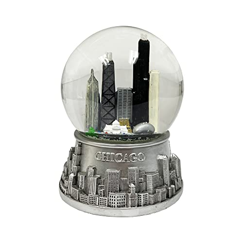 Xm[O[u  u CeA COf Musical Chicago Snow Globe - Water Globe - Pewter Look - 100mmXm[O[u  u CeA COf