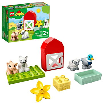 レゴ デュプロ 【送料無料】LEGO DUPLO Town Farm Animal Care 10949 Imaginative Build-and-Play Toy for Toddlers; Buildable Farm Playset with 4 Animal Figures ? a Duck Toy, Cat Figure, Pig Toy and Sheep Toy, New 2021 (11 Pieces)レゴ デュプロ