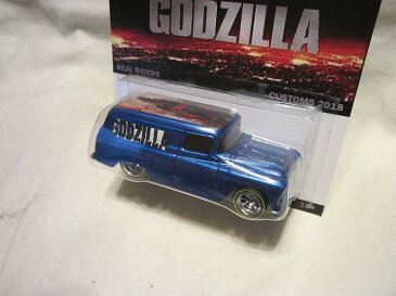 ホットウィール マテル ミニカー ホットウイール 【送料無料】Hot Wheels CUSTOM '55 CHEVY PANEL Godzilla Real Riders Rubber Wheels Collectible Die Cast Model Car 1/64 Scale Limited Edition 1/25 Made!!!ホットウィール マテル ミニカー ホットウイール