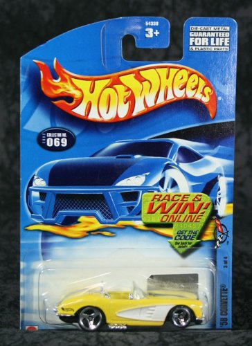 ۥåȥ ޥƥ ߥ˥ ۥåȥ Hot Wheels 2002 Collector #069 '58 Corvette 3 1/64ۥåȥ ޥƥ ߥ˥ ۥåȥ