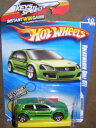 ホットウィール マテル ミニカー ホットウイール Hot Wheels 2010 098/240 NIGHTBURNERZ 10/10 Keys to Speed Card Green Volkswagen Golf GTI Keychain Cars 3/4ホットウィール マテル ミニカー ホットウイール