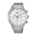 rv ZCR[ Y SEIKO Conceptual Chronograph Quartz Silver Dial Men's Watch SSB337rv ZCR[ Y