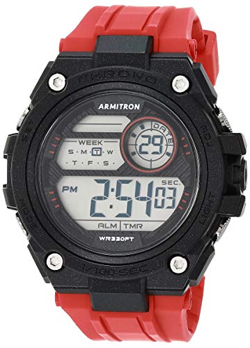 腕時計 アーミトロン メンズ Armitron Sport Men's Quartz Sport Watch with Resin Strap, Red, 20 (Model: 40/8470RED)腕時計 アーミトロン メンズ