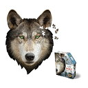 ジグソーパズル 海外製 アメリカ Madd Capp Puzzles - I AM Wolf - 300 Pieces - Animal Shaped Jigs...