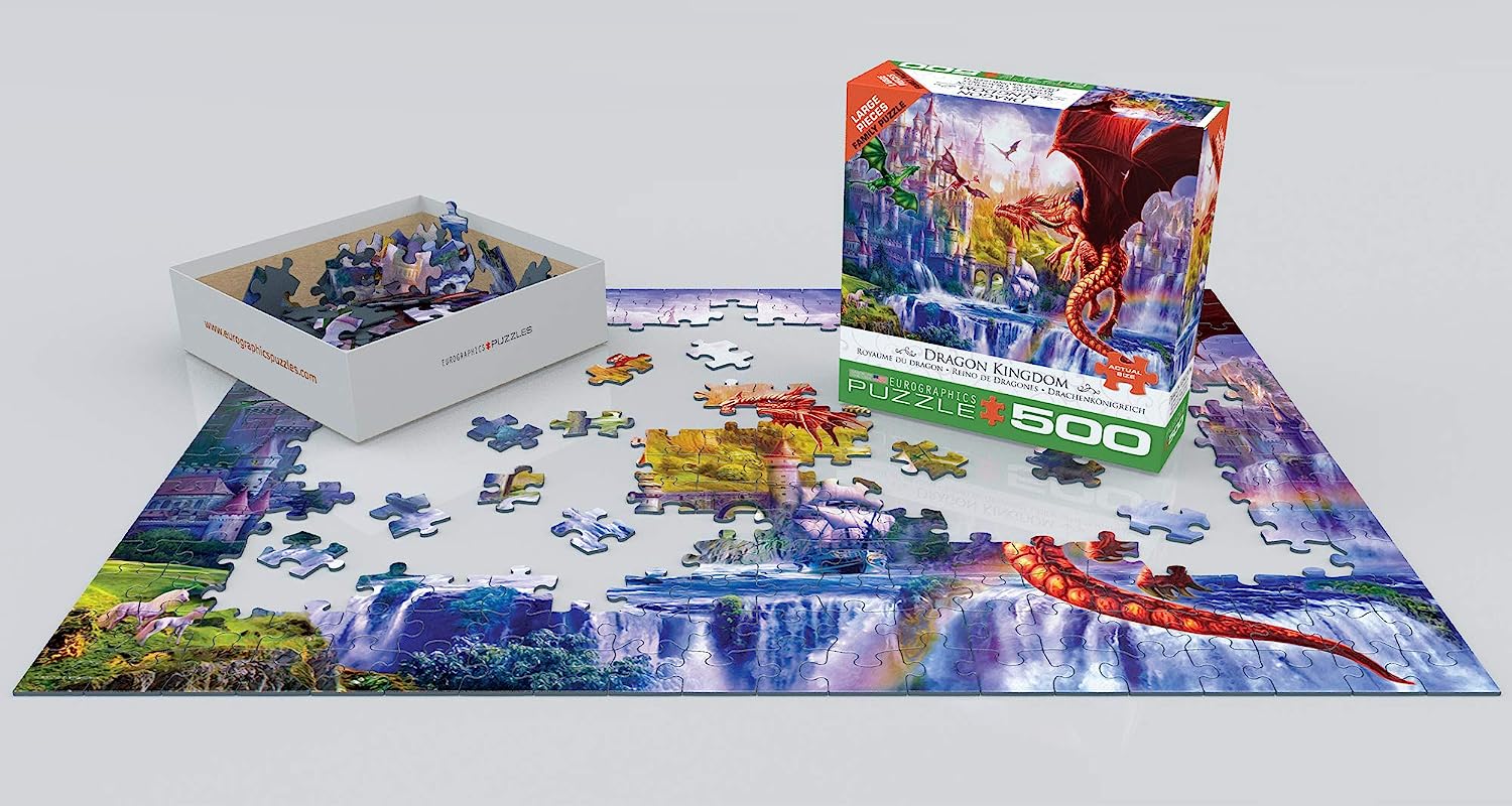 ジグソーパズル 海外製 アメリカ EuroGraphics (EURHR Dragon Kingdom 500Piece Puzzle 500Piece Jigsaw Puzzleジグソーパズル 海外製 アメリカ 3