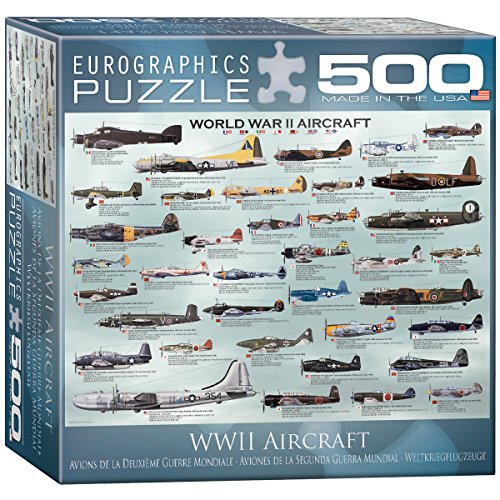 WO\[pY CO AJ World War II Aircraft Puzzle, 500-PieceWO\[pY CO AJ