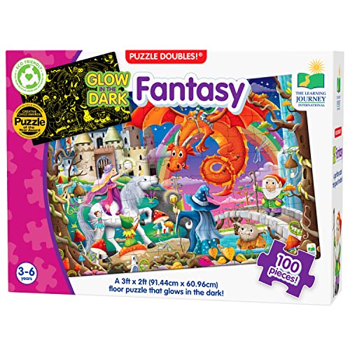 ジグソーパズル 海外製 アメリカ The Learning Journey - Puzzle Doubles Glow in The Dark - Fantasy - Puzzle for Kids - Toddler Games Gifts for Boys Girls Ages 3 Years and Up - Award Winning Games and Puzzlesジグソーパズル 海外製 アメリカ