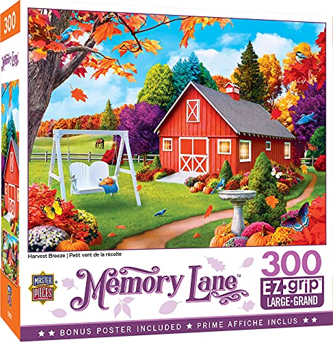 ジグソーパズル 海外製 アメリカ Masterpieces 300 Piece EZ Grip Jigsaw Puzzle - Harvest Breeze - 1..