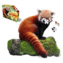 ѥ  ꥫ Madd Capp Puzzles Jr. - I AM Lil Red Panda - 100 Pieces - Animal Shaped Jigsaw Puzzleѥ  ꥫ