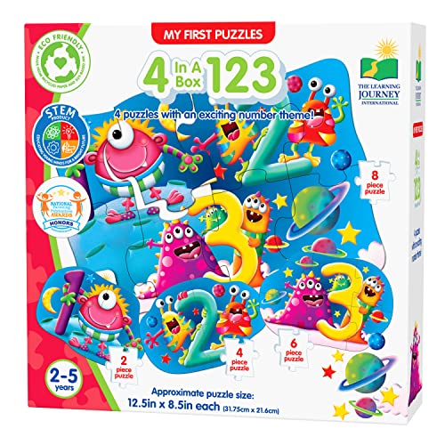 ジグソーパズル 海外製 アメリカ The Learning Journey My First 4-in-A-Box Puzzle - 123 - Puzzles for 2 Year Olds - STEM Educational Toddler Toys Gifts for Boys Girls Ages 2 and Up - Award Winning Puzzlesジグソーパズル 海外製 アメリカ