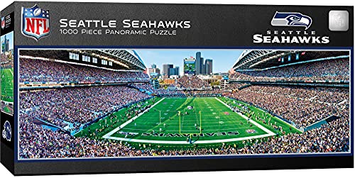 ジグソーパズル 海外製 アメリカ Master Pieces NFL Seattle Seahawks Stadium Panoramic Jigsaw Puzzle, 1000 Pieces - 13" x 39" (91431)ジグソーパズル 海外製 アメリカ