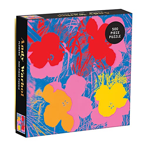 ѥ  ꥫ Galison Andy Warhol 500 Piece Jigsaw Puzzle with Flowers, Andy Warhol Art Foil Jigsaw Puzzle with Vibrant Flowers ? Fun Indoor Activity, Multicolor (0735357838)ѥ  ꥫ