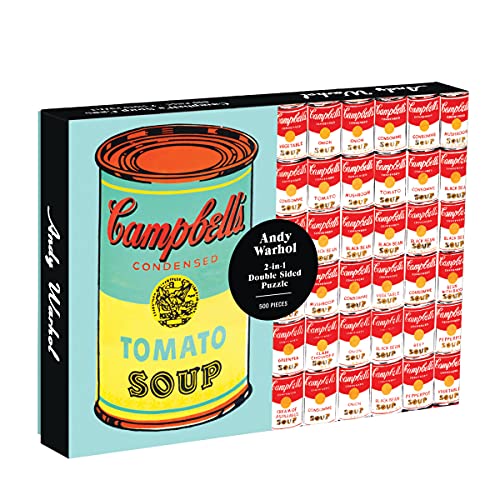 ジグソーパズル 海外製 アメリカ Galison Andy Warhol Soup Can 2-Sided 500 Piece Puzzle 1 EAジグソーパズル 海外製 アメリカ