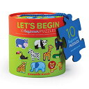 ジグソーパズル 海外製 アメリカ Crocodile Creek Let’s Begin Puzzle, Ten 2-Piece Beginner Puzzle...