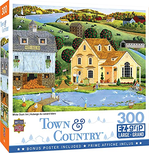 ジグソーパズル 海外製 アメリカ MasterPieces 300 Piece EZ Grip Jigsaw Puzzle - The White Duck Inn..