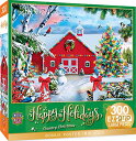 ジグソーパズル 海外製 アメリカ MasterPieces 300 Piece EZ Grip Jigsaw Puzzle - Country Christma...