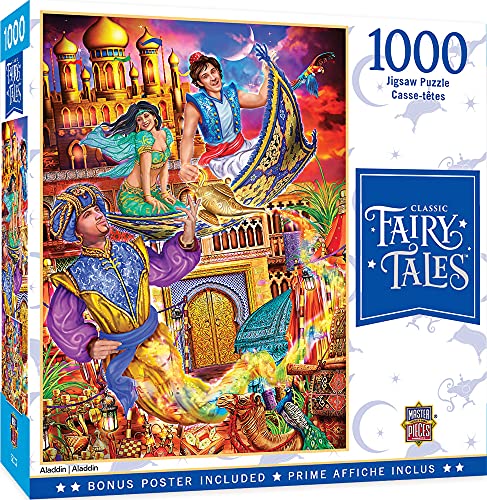 WO\[pY CO AJ MasterPieces 1000 Piece Jigsaw Puzzle for Adults, Family, Or Kids - Aladdin - 19.25