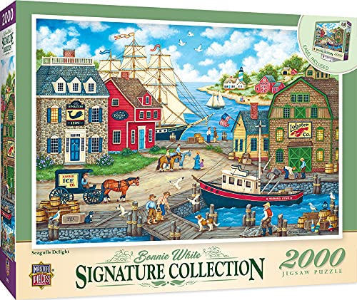 ジグソーパズル 海外製 アメリカ MasterPieces 2000 Piece Jigsaw Puzzle For Adults, Family, Or Kids - Seagulls Delight - 39 x27 ジグソーパズル 海外製 アメリカ