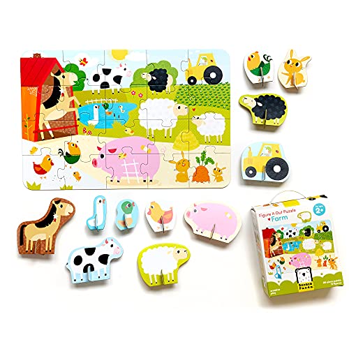 ジグソーパズル 海外製 アメリカ Banana Panda Figure It Out Puzzle - Farm - Beginner Puzzle with Animal Figures for Kids Ages 2 Years & Up,Multicolorジグソーパズル 海外製 アメリカ