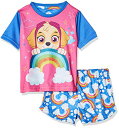パウパトロール 子供服 パジャマ 2T 日本サイズ95相当 スカイ ブルー/ピンク キッズ ファッション 男の子 女の子 虹