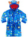 パウパトロール 子供服 バスローブ 2T 日本サイズ95相当 チェイス ブルー キッズ ファッション 男の子 女の子 ガウン フードつき