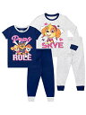 パウパトロール 子供服 パジャマ2組セット 4T 日本サイズ110相当 スカイ チェイス マーシャル 複数キャラクター キッズ ファッション 男の子 女の子