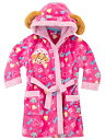 パウパトロール 子供服 バスローブ 3T 日本サイズ100相当 スカイ ピンク キッズ ファッション 男の子 女の子 ガウン フードつき