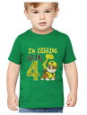 パウパトロール 子供服 半袖Tシャツ 4T 日本サイズ110相当 ラブル グリーン キッズ ファッション 男の子 女の子 4歳誕生日 バースデイ