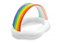 プール ビニールプール ファミリープール オーバルプール 家庭用プール Intex 57141EP Round Inflatable Rainbow Cloud...