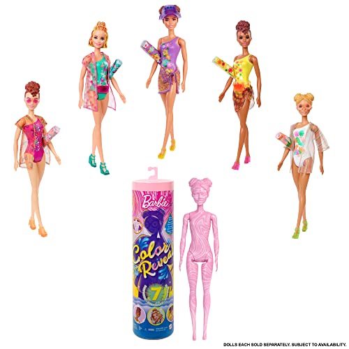 バービー バービー バービー人形 Barbie Color Reveal Doll & Accessories, Sand & Sun Series, 7 Surprises, 1 Doll (Styles May Vay)バービー バービー人形