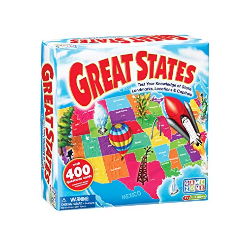 ボードゲーム 英語 アメリカ 海外ゲーム Game Zone Great States - Fun and Educational Geography Game for Ages 7+ - An Engaging Way to Learn about the 50 States with Friends and Familyボードゲーム 英語 アメリカ 海外ゲーム